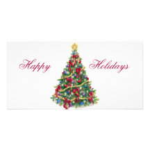 Christmas Tree Custom Photo Card