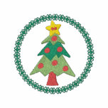 Christmas Tree Embroidered Shirt