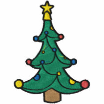 Christmas Tree Embroidered Shirt