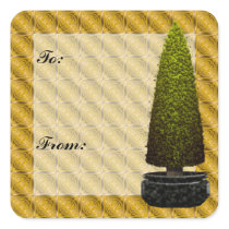 Christmas Tree Gift Tag Sticker