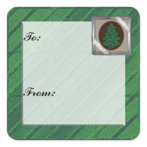 Christmas Tree Gift Tag Sticker