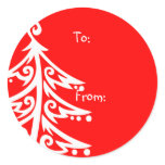 Christmas Tree Gift Tags Sticker