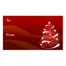 Christmas Tree Gift Tags *TBA 11-3-08 Business Card Template