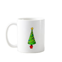 Christmas Tree Illustration Coffee Mug