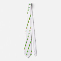 Christmas Tree Illustration Custom Tie