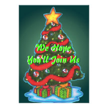 Christmas Tree Invitation
