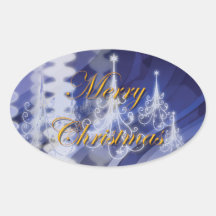Christmas tree n modern snow sticker
