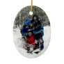 Christmas Tree Oval Photo Template Ornament