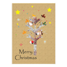 christmas tree personalized announcements