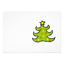 Christmas tree personalized invite