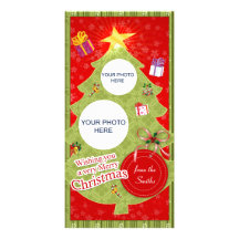 Christmas tree photo card
