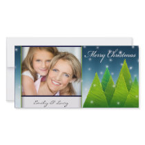 Christmas tree photo card template