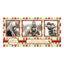 Christmas Tree Photo Card Trio