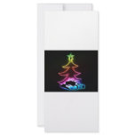 christmas tree rack card design