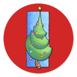 Christmas Tree red Sticker