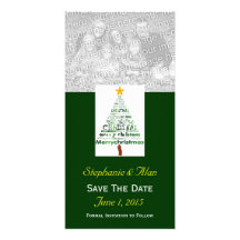 Christmas Tree Save The Date PhotoCards Photo Card