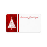 Christmas Tree - Season's Greetings Mailing Labels Custom Address Label