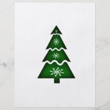 Christmas Tree Sectional w snowflakes Custom Flyer