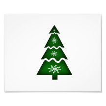 Christmas Tree Sectional w snowflakes Photograph