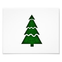 Christmas Tree Sectional with call ornament green. Photographic Print