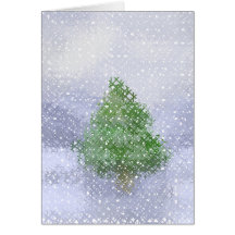 Christmas tree sketch Card