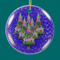 CHRISTMAS TREE SNOW GLOBE ORNAMENT ornaments