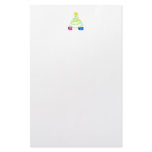 Christmas tree personalized stationery