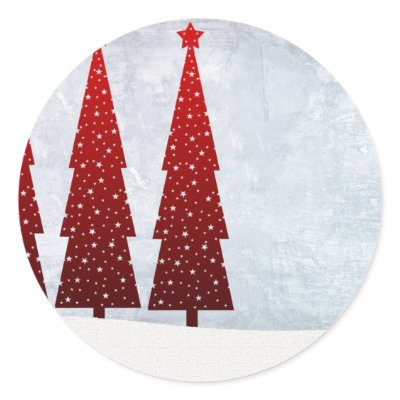 Christmas Tree Stickers by perfectpostage