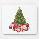 Christmas Tree with Gifts Mouse Pad