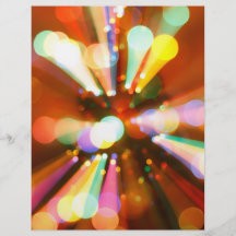 Christmas tree with light beams full color flyer
