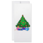 Christmas Tree with Presents Personalized Rack Card