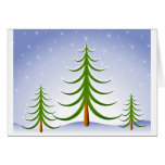Christmas Trees Greeting Card