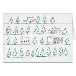 christmas trees card