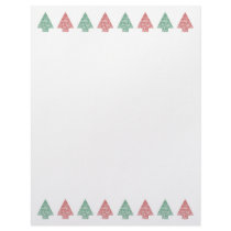Christmas Trees in a Line - Paper letterhead