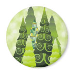 Christmas Trees Fridge Magnet