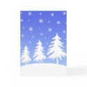 Christmas trees on mountain cards