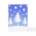 Christmas trees on mountain cards