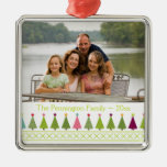 Christmas trees personalized photo ornament