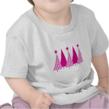 Christmas Trees - Pink Ribbon Tee Shirts