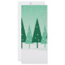 christmas trees personalized rack card