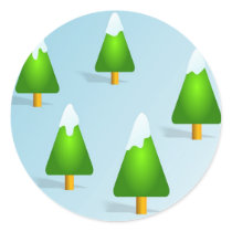 Christmas Trees Stickers