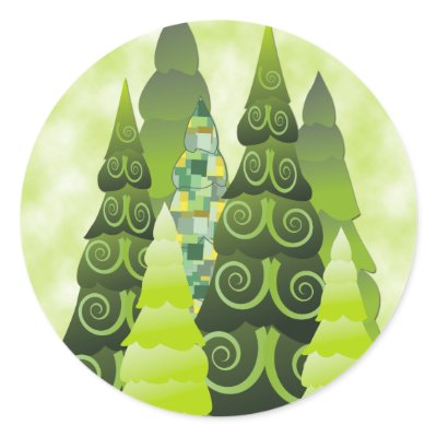 Christmas Trees Stickers by giftgasms