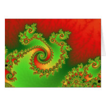 Christmas Triple Twirl Greetings Card