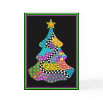 Christmas Twist Card with Black Background