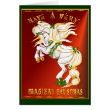 Christmas Unicorn Card