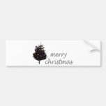 Christmas Unique design! Cute Christmas Tree Bumper Sticker