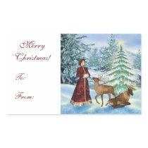 Christmas Victorian Gift Tag Stickers