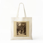 Christmas Vintage Carol Singers Crafts & Shopping Canvas Bags