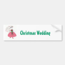 Christmas Wedding Bumper Stickers