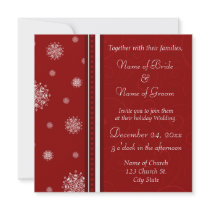 Christmas Wedding Invitation Cards